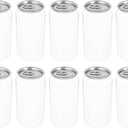 ABOOFAN 10pcs Plastic Juice Bottles with Sealed Aluminum Caps, 400ml Leakproof Drink Containers  Compatible for Automatic Cup Sealer