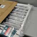 BABELIO 29-55 Inch Extra Wide Baby/Dog Gate, PressGuard P7, Metal Auto Close, Pressure Mounted Pet Door for Doorways, NO Need Tools and Drilling, with Wall Cups, White