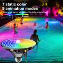 Smart Swimming Pool Light Bulb with Remote - RGBW LED for Inground & Above Ground Pools - 75W E26 Base, 12 Color Effects with Adjustable Speed/Brightness Control