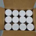 12 Pack of 6 Oz. Empty Clear Plastic Spice Bottles with White Sprinkle Top Lids For Storing and Dispensing Salt, Sweeteners and Spices - Food-Grade Spice Jars for Kitchen and Home Spice Organization