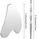 Gua Sha Acupuncture Pen Stainless Steel Face Massager Acupressure Needle Tool Manual Reflexology Tools Easy to Use Full Body Deep Tissue (Silver)