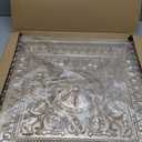 Art3d Drop Ceiling Tiles, Glue up Ceiling Tiles, 2'x2' Plastic Sheet in Antique Gold (12-Pack, 48 Sq.ft), 24"x24"