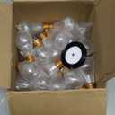 73 Pcs/36 Sets 2025 Graduation Plastic Light Bulb Jars 5 oz Candy Gift Ready Empty Light Bulb Jar Bottle with Graduation Cap and Tassel 24 yd Ribbon Candy Box Container Bulk for Grad Party Favors