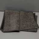 Chakme 2 Piece Bathroom Rug Sets, Ultra Thin Bath Mat Quick Dry, Absorbent Non Slip Machine Washable, Dark Grey, 17" x 24"