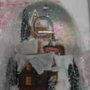 Bubble Ranch 6" Train Christmas Snow Globe Music Box Musical Gifts for Kids Girls Daughters Boys with Battery Operated Led Light Home Decor Indoor Decoration Ornaments