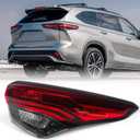 Huray Right Outer Tail Light for Toyota Highlander 2020-2023 Passenger Side Taillight Lamp Assembly Replacement for TO2805156 815500E230