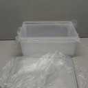 Tiawudi 2 Pack Large Bread Box for Kitchen Countertop, Airtight Bread Storage Container for Homemade Bread and Bakery Loaf, Plastic Bread Keeper, 11.6 Qt / 11L Each