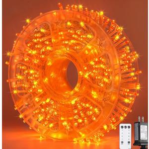 JMEXSUSS 400 LED Orange Lights for Halloween Decor, 132ft Orange String Lights Plug in with Remote, Halloween Light for Fall Room Garden Patio Party Haunted House Indoor Outdoor Decorations JMEXSUSS 400 LED Orange Lights for Halloween Decor, 132ft Orange String Lights Plug in with Remote, Halloween Light for Fall Room Garden Patio Party Haunted House Indoor Outdoor Decorations