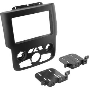 Scosche CR1297DDB Double DIN Radio Install Dash Kit Compatible with 2013-2018 Ram Trucks Equipped with 8" Factory Display - Aftermarket Car Stereo Installation Kit - Factory Match Color and Texture