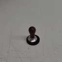 Coffee Tamper Espresso Press with Tamper Mat 304 Stainless Steel Flat Base Wooden Handle for Coffee Grounds Barista Espresso Machines Accessory (51MM)