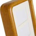 Hans 4"x16" Frames Collage Photo Frame Single Mat with Eight 1.5x2.5 Openings and Satin Solid Frame Horizontal or Vertical(8 Openings)