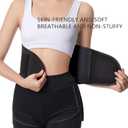 Breathable Lumbar Support Belt for Women - Adjustable Back Brace for Lower Back Pain, Sciatica, Herniated Disc, Scoliosis, Posture Correction & Heavy Lifting at Work(Black, Large)