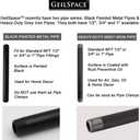 GeilSpace 6 Pack 3/4" × 60" Pre-Cut Black Metal Pipe, Industrial Steel Fits Standard Three Quarters Inch Threaded Pipes and Fittings - Vintage DIY Industrial Shelving (3/4" × 60", Black)