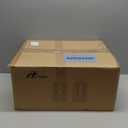 18" Outdoor Wall Light Fixtures Waterproofed Exterior Lantern W/Sturdy Rectangular Double Cage In Satin Black&Clear Tempered Glass,Sconce Mounted For House Patio,Front door,Porch,Garage Lighting 2Pack