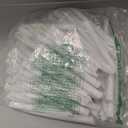 Baquler 100 Pcs 8.5 Inch LED Flameless Taper Candles Bulk Battery Operated Taper Candles Flickering Candlesticks for Wedding Church Holiday Table Decoration (White)