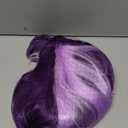 Dark Purple Wavy Long Wigs for Women Natural Curly Middle Part with Light Purple Highlight Hair Heat Resistant Synthetic Wig for Halloween Cosplay Use