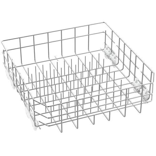 UPGRADED W10728159 Dishwasher Lower Rack for Kitchenaid Dishwasher Rack Replacement, W10728159 W10525646 W10082825 304 Stainless Steel Kenmore Elite Whirlpool Maytag Dishwasher Rack Parts with Wheels