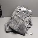 Electric Blanket Wearable with Foot Pockets & Sleeves, Electric Heated Snuggle Blanket, Flannel & Sherpa Heating Throw with 10 Heat Settings, 1-12 Hours Auto Shut-Off, 50"70", Gray