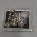 FINDMAG 10 Pack Magnetic Hooks, 60 LBS Silver