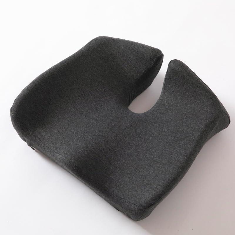 Office seat Cushion, Chair Cushion, Buttock and hemorrhoid Cushion, Memory Foam Chair Cushion, Long-Term Sitting Back Protection Wonder, Buttock Cushion (Black mesh)