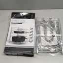 CAXXA Heavy Duty Pan Rack, Pot Lid Rack, Kitchen Cabinet Pantry Cookware Organizer Rack Holder with 5 Adjustable Dividers, Chrome (12.8 x 10.4 x 8.9 INCH)