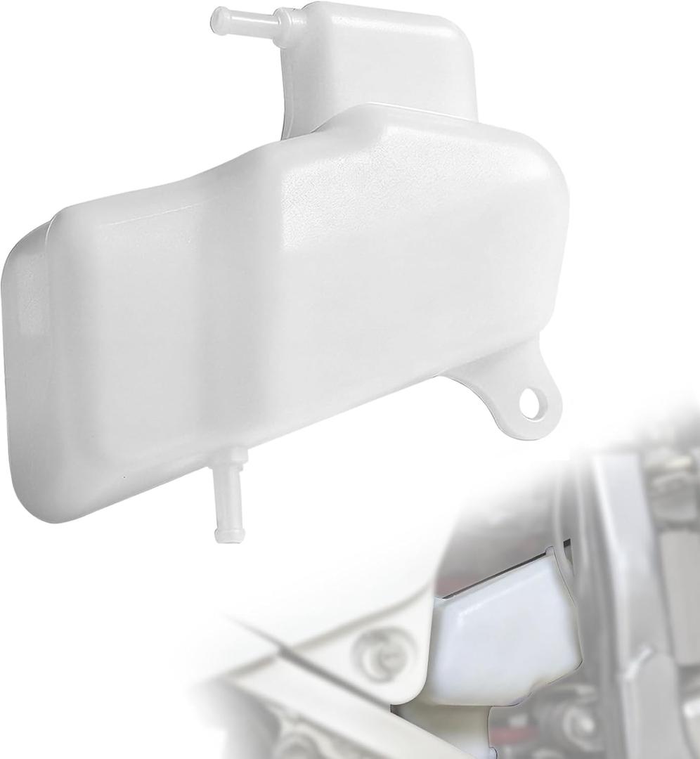 JFG RACING Dirt Bike Radiator Water Coolant Reservoir for DRZ 400,Motorcycle Coolant Overflow Tank for DRZ400SM 05-24/DRZ400 00-04/DRZ400S 00-24/DRZ400E 00-04