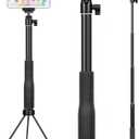 360 Waterproof Selfie Stick w Tripod Stand for GoPro - Underwater Stick Pole for Insta360 Hero 13 12 11 10 9 AKASO DJI OSMO Vlog Diving Extended Monopod w Phone Holder&Hand Strap