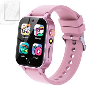 Kids Smart Watch Girls Gift for Girl Aged 6-12, HD TouchScreen Kids Watch with 39 Games Video Camera Music Pedometer Audiostory Learn Card Educational Toys Birthday Gifts for Girls Ages 5 6 7 8 9