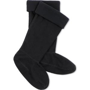 Syhood Women's Fleece Socks - Warm Thermal Boot Liners for Rain Boots, Hiking & Winter (Black)