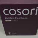 COSORI Electric Kettle, Plastic-Free Interior, 2 Lid Opening Angles, Easy to Clean, Automatic Shut Off & Boil-Dry Protection, Stainless Steel Tea Kettle, Hot Water Boiler & Heater, 1.7L, 1500W