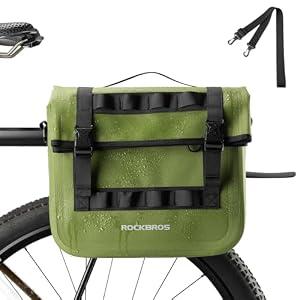 ROCKBROS Bike Panniers 15L Capacity Waterproof Bike Rack Bag Cycling
Bicycle Panniers,Reflective Safety,for Cycling,Commuting,Bikepacking,Fits Most Rear Racks