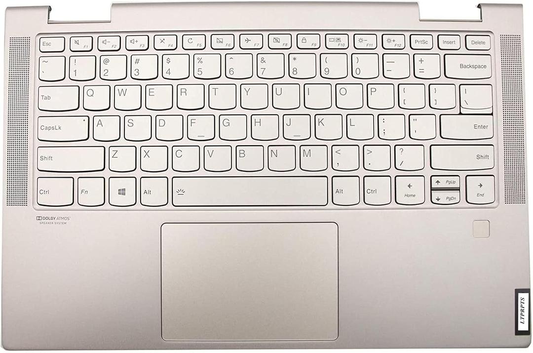 Replacement for Lenovo Yoga C740-14 C740-14IML Laptop Upper Case Palmrest Keyboard Touchpad Assembly Part 5CB0U43990 Top Cover