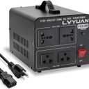 LVYUAN Voltage Transformer Converter 2000 Watt Step Up/Down Convert from 110-120 Volt to 220-240 Volt and from 220-240 Volt to 110-120 Volt with 2 US outlets, 2 Universal outlets