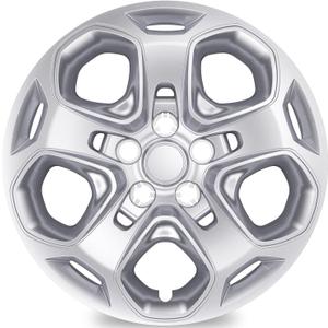 TangMiGe 4-Pack Hubcaps Wheel Covers Compatible with Ford Fusion 2010 2011 2012, AE5Z1130D, 17 inch 17" (Silver Color)