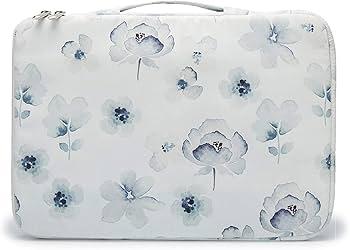 Kinmac 360 Degree Protective Laptop Sleeve Case Bag with Handle for MacBook Air 15 inch and 15 inch-15.6 inch HP Lenovo Dell ASUS Acer Notebook Computer (Banana Leaf)