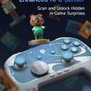 EasySMX S10 Controller for Switch 2/ Switch/PC-One Key Wake-up, TMR Anti-Drift Joystick, Mechanical Buttons, 6 Axis Gyro, Bluetooth Switch Controller with RGB & Swappable D-Pad
