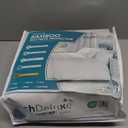 PlushDeluxe Premium Bamboo Mattress Protector – King Size, Waterproof, & Ultra Soft Breathable Noiseless Washable Bed Mattress Cover for Comfort & Protection - White