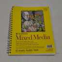 Strathmore 300 Series Mixed Media Paper Pad, Side Wire Bound, 9x12 inches, 40 Sheets (117lb/190g) - Artist Paper for Adults and Students - Watercolor, Gouache, Graphite, Ink, Pencil, Marker (12L" x 9W")