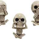 GLEAVI Skull Car Vent Air Freshener Stick 3-Pack Creative Aromatherapy Clip for Automotive Interior Accessories Unique Halloween Car Decoration for Men and Women