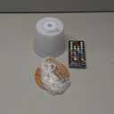 EZVALO Valentines Day Gifts for Her, RGB Color Changing Shower Lamp, 83 Scene Modes, IP65 Waterproof Rechargeable Cordless LED Light for Bathroom, Spa-Like Shower, Patio, Camping, Home Decor, 1Pcs (RGB-Wood Grain)