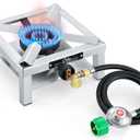 Propane Burner Angle Iron Camp Stove with CSA Listed Regulator and 4ft Hose (SS1200)