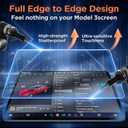 Screen Protector For Tesla Model Y Juniper Accessories 2025 2026/For Tesla Model 3 Highland Accessories 2024 2025 2026 [No Glare/Anti-Fingerprint] 15.4" 8" Glass Protector Matte