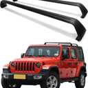 Grandroad Auto Roof Rack Cross Bars Fit for 2007-2024 Jeep Wrangler JK JL Gladiator JT(4 Doors Hard Top), Aluminum Jeep Roof Rack for Kayak Cargo Carriers Luggage, Easy to Install and Less Noise