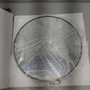 Dahey 11.8-inch Small Hanging Circle Mirror Wall Decor Gold Round Mirror with Hanging Chain for Living Room Bathroom Bedroom Dorm College Office, Black