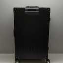 HotWay 28 Inch Checked in Luggage with Aluminum Frame, PC Hard Shell Suitcase with Spinner Wheels and TSA Lock, Large Suitcase for Business Travel, Black