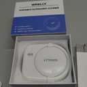 Rechargeable Ultrasonic Retainer Cleaner Machine | 50kHz 1.9 inch Ultra-Thin Portable | Night Guard Aligners Jewelry |6pcs Cleaner Tablets Included | Quick & Deep Clean Modes | FSA HSA Approved, White