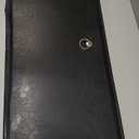 Folding Storage Ottoman Bench 30in, Leather Foot Rest Stools Ottoman with Storage, Coffee Table, End of Bed Bench Footstool for Living Room, Bedroom, Load 330 lb, 30x15x15 inches, Black