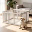 30" Plastic Dog Playpen, 11-Panel Lightweight Pet Play Pen