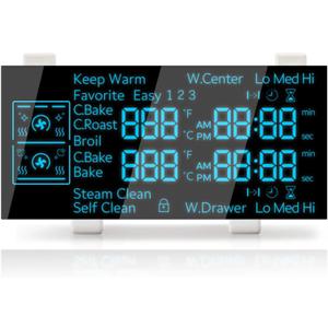 New Upgraded DE07-00130A Range LED Display Board Compatible with Samsung Electric Range -Oven/Stove Fits Model NE59J7750WS/AA NE59J7850WG/AA NE59J7850WS/AA NE59J7750WS/AC
