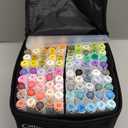 Caliart Markers, 100 Colors Dual Tip Art Markers Sketch Pens Permanent Alcohol Based, with Case for Adults Artists Drawing Illustration Sketching Coloring (White Barrel)